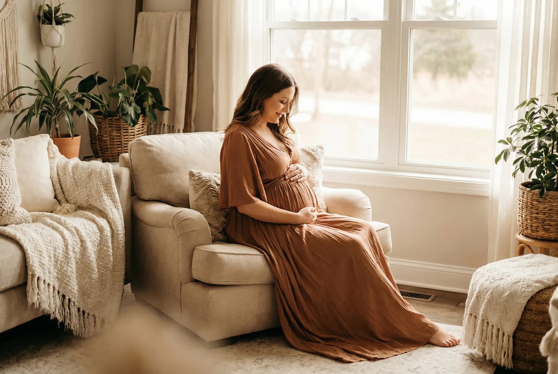 Professional maternity photography example